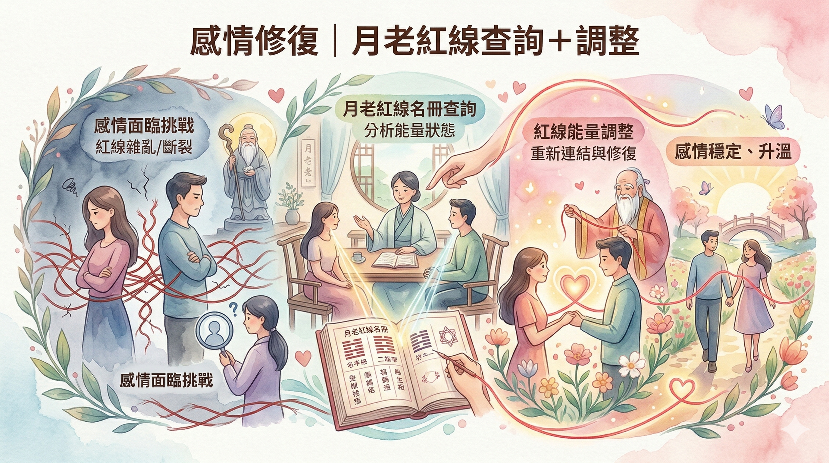感情修復｜月老紅線查詢＋調整