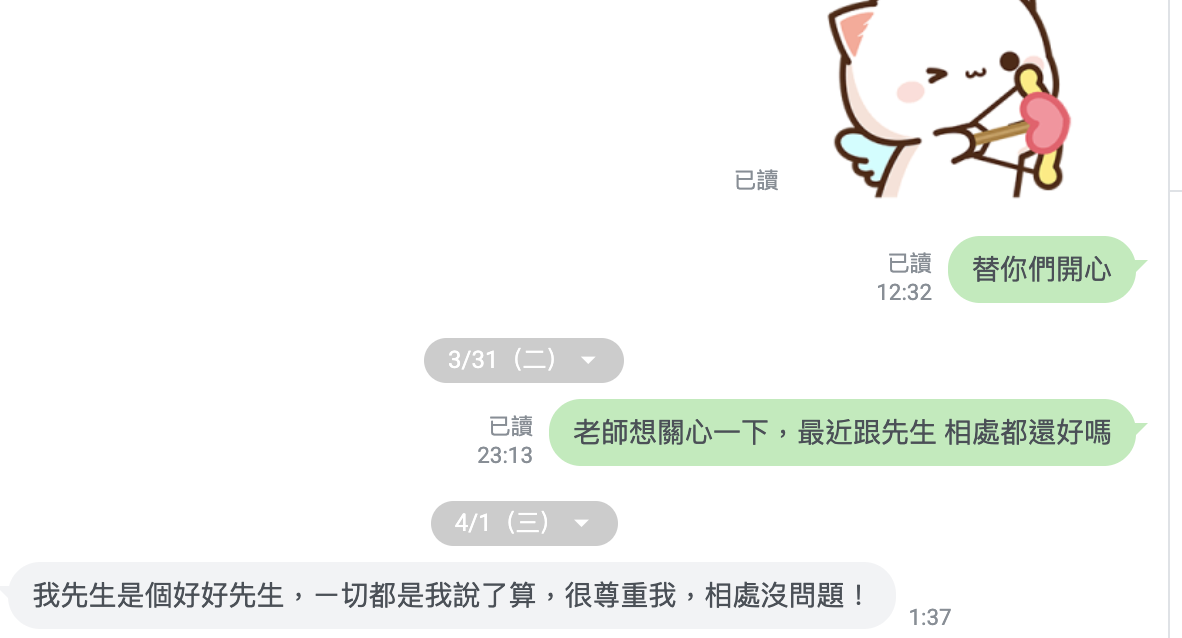 關係中被尊重的回饋